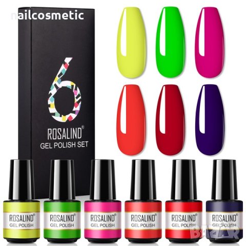 UV&LED ГЕЛ ЛАК 6 ЦВЯТА КОМПЛЕКТ - RAR03