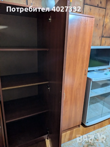3 броя еднокрилни гардероба (модулни) – отлично състояние, могат да се комбинират, снимка 4 - Гардероби - 52878430