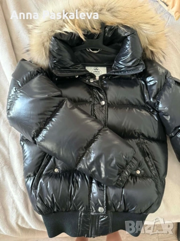 Яке на Pyrenex, качулка с естествен косъм от ракун, снимка 7 - Якета - 53612516