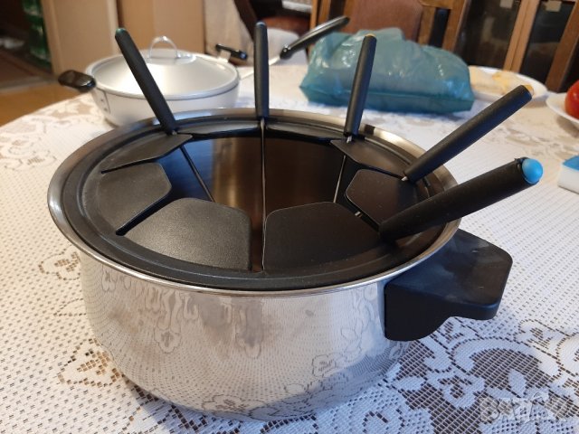 НОВА тенджера за фондю, снимка 2 - Съдове за готвене - 41924509