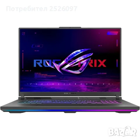 ASUS ROG Strix G18/240Hz WQXGA/Ryzen 9 9955HX 64MB/RTX 5070/1TB/RGB, снимка 4 - Лаптопи за игри - 55898314