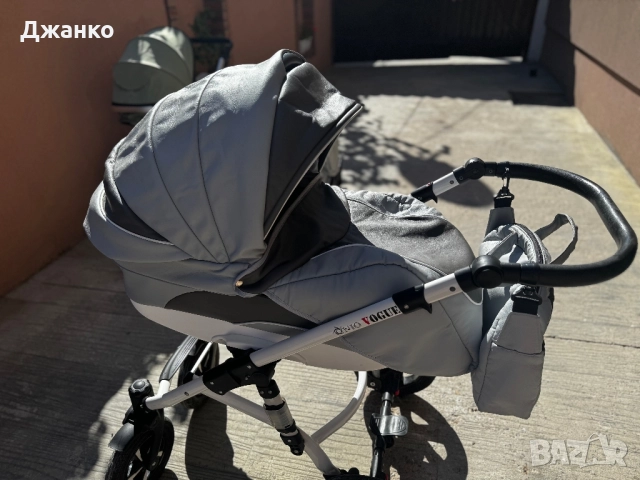 Бебешка количка vogue eco silver grey - NIO, снимка 7 - Детски колички - 51531596