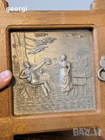 немска кутия за ключове с калаено пано   15/4, снимка 11 - Декорация за дома - 48974259