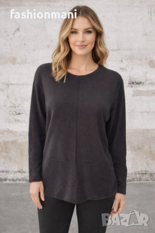 Елегантна черна блуза - код 1236