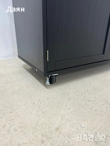 Многофункционален дървен кухненски шкаф с 2 чекмеджета на колелца HOMCOM, снимка 9 - Шкафове - 53141154