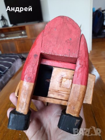 Стара дървена касичка Буратино, снимка 7 - Други ценни предмети - 41415316