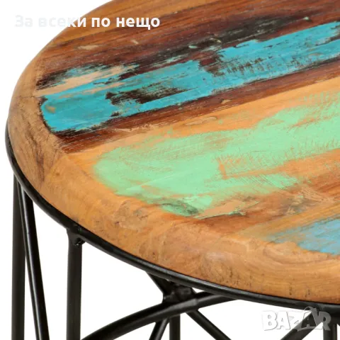 Маси за кафе, 2 бр, регенерирано дърво масив Код P294, снимка 3 - Маси - 49772521