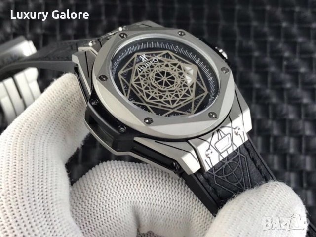 Мъжки часовник Hublot Big Bang Sang Bleu Silver с автоматичен механизъм, снимка 4 - Мъжки - 39334378