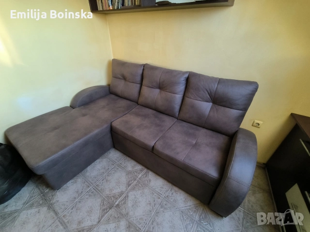 Ъглов диван – много запазен – 200/160 см, снимка 3 - Дивани и мека мебел - 53679482