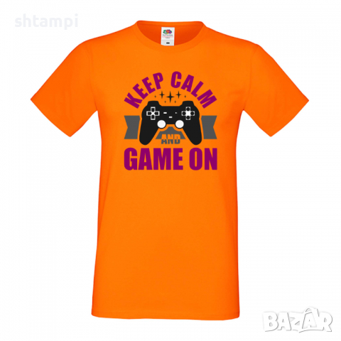 Мъжка тениска Keep Calm And Game On, снимка 7 - Тениски - 36193298