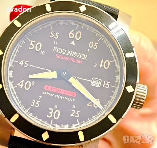 FEELNEVER automatic Miota wr 500m, снимка 2 - Мъжки - 52869417