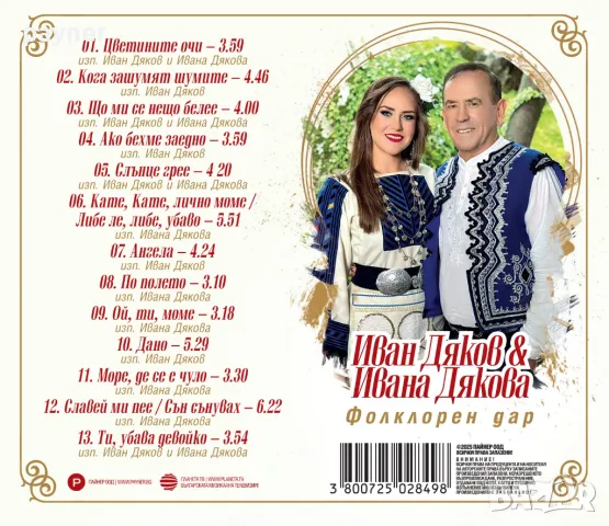 Иван Дяков и Ивана Дякова-Фолклорен дар, снимка 2 - CD дискове - 48569839