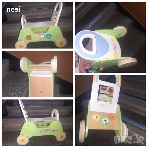 Дървен уокър 2 в 1. 