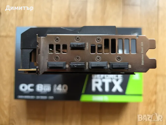 ASUS GeForce RTX 3060 TI DUAL V2 OC Edition 8GB GDDR6 с кутия и всички аксесоари, снимка 6 - Видеокарти - 56239698