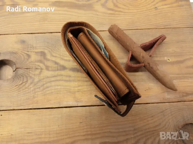 Ръчно изработен мъжки кожен портфейл , снимка 5 - Портфейли, портмонета - 48929365