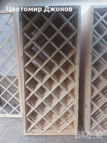 Декоративна дървена решетка, снимка 2 - Декорация за дома - 50956350