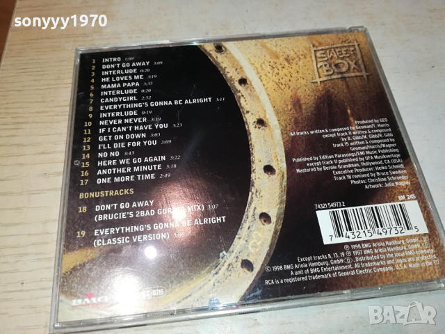 SWEET BOX CD-ВНОС GERMANY 1503241901, снимка 11 - CD дискове - 44781961