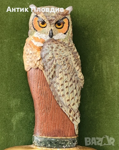 Декоративен Bowie нож с дръжка бухал в рамка, снимка 8 - Антикварни и старинни предмети - 53723029