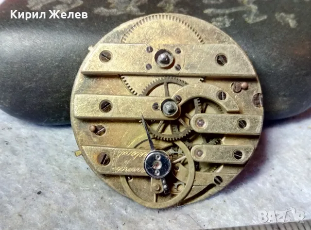 МЕХАНИЗЪМ от СТАР ШВЕЙЦАРСКИ ДЖОБЕН ЧАСОВНИК с ПОРЦЕЛАНОВ РИМСКИ ЦИФЕРБЛАТ За КОЛЕКЦИЯ ЧАСТИ 49683, снимка 4 - Джобни - 48633509