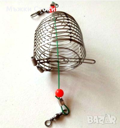 Метални Хранилки/ кошници за фидер, 3 размера с самозатварящо се капаче, снимка 2 - Такъми - 36045825