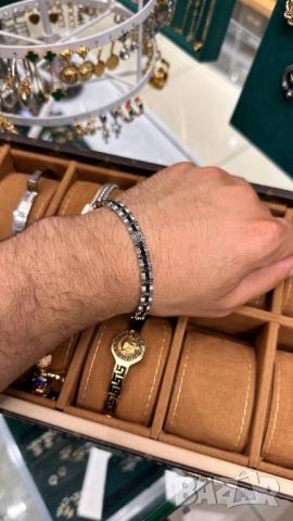 висококачествени мъжки гривни от неръждаема стомана rolex versace cartier , снимка 11 - Гривни - 51768540