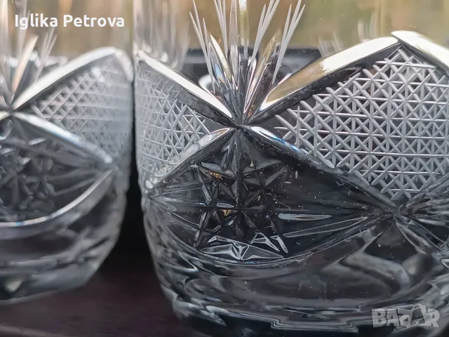 Кристални чаши за уиски серия Виолета , снимка 7 - Антикварни и старинни предмети - 56144674