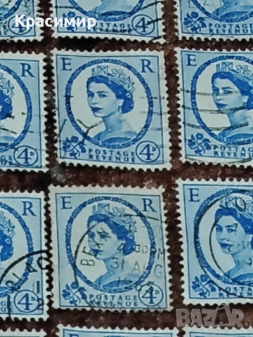 Винтидж ПОЩЕНСКИ марки Елизабет 123бр., снимка 9 - Филателия - 53307935