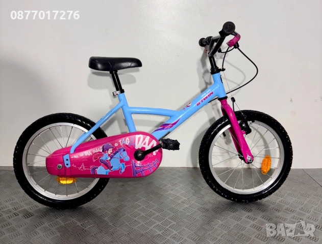 Детски велосипед за момиче Btwin 16 цола/ колело, снимка 6 - Велосипеди - 53780834