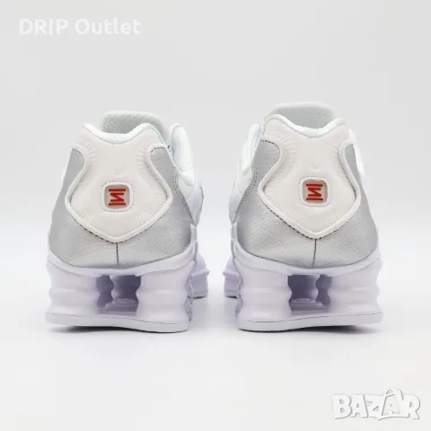 !НОВИ! Nike Shox TL | Triple White | + КУТИЯ, снимка 7 - Маратонки - 56216191