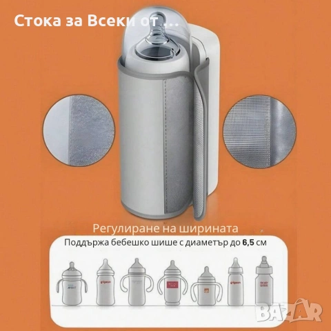 Безжичен подгревател за бебешко шише с дисплей и 6 температурни степени , снимка 7 - Прибори, съдове, шишета и биберони - 53254028