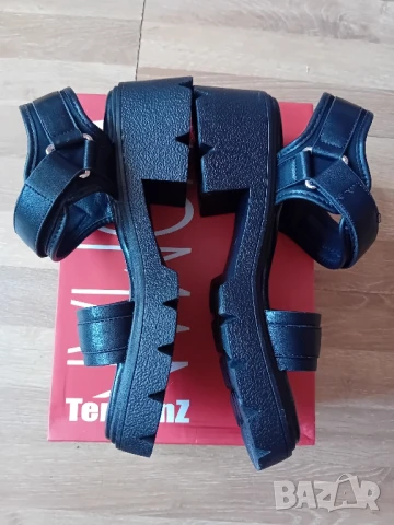 Черни сандали Тенденз , снимка 6 - Сандали - 51354486