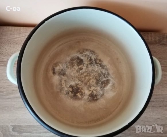 Тенджера емайлирана от 80-те години , снимка 3 - Съдове за готвене - 52848700