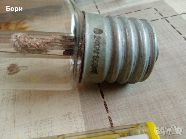 Стара крушка 500 вата, снимка 5 - Крушки - 40879392