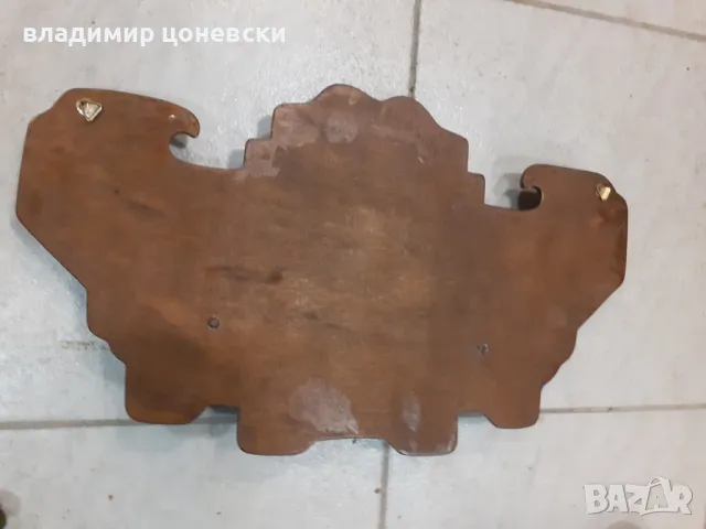 Дървена стойка за стена,за пистолет,нож,кама,кортик и др., снимка 2 - Декорация за дома - 45671157