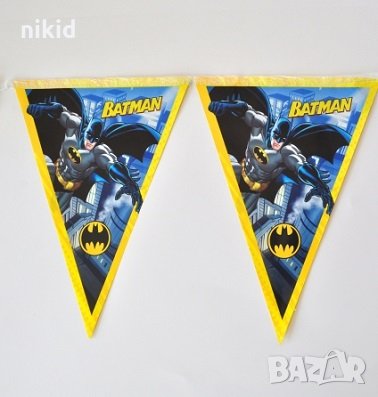 Батман batman 10 бр Парти Гирлянд Знаменца Флаг Банер флагчета