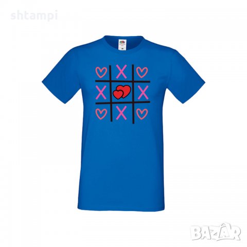 Мъжка тениска Свети Валентин Tic Tac Toe Love 2, снимка 2 - Тениски - 35716156