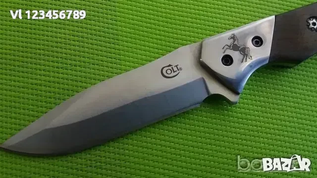 Ловен нож COLT Fixed Blade Knife,8CR13Mov,кожа, снимка 4 - Ножове - 50805931