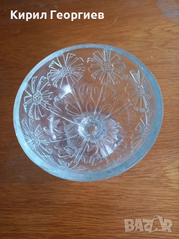 Красива стъклена купа за ядки , снимка 2 - Други - 41119720