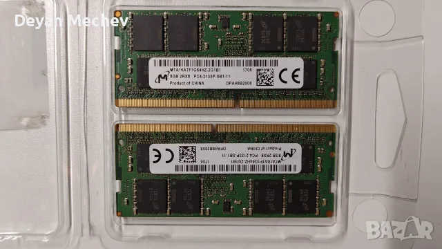 Кит 16GB (2x8GB) DDR4 RAM за лаптоп Micron 2133MHz PC4-2133P SO-DIMM