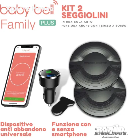 Аларма за предпазен колан за деца бебета Сензор против падане за две столчета за кола, снимка 3 - Други - 49256932