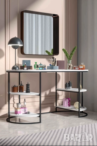 Тоалетка за грим / Тоалетка за спалня / Маса за грим, снимка 7 - Етажерки - 52211351