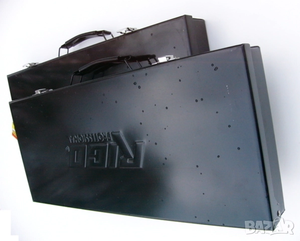 Нов RICO Professional Метален КУФАР 45x20x5 см Сандък Кутия Органайзер Контейнер Инструменти БАРТЕР, снимка 3 - Куфари с инструменти - 52013746