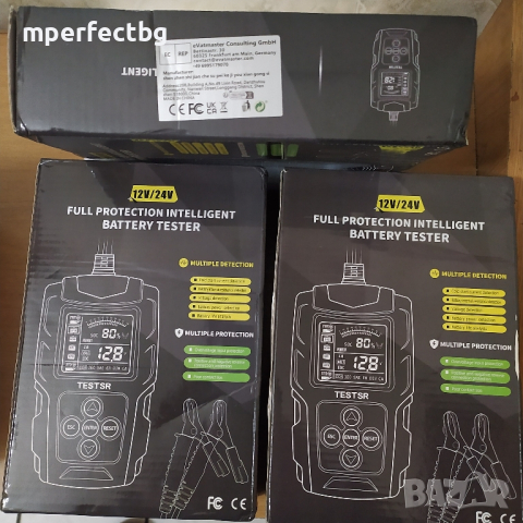 Тестер за акумулатор FOXSUR 12v / 24v проверка на акумулатор товарна вилка , снимка 3 - Аксесоари и консумативи - 43420280