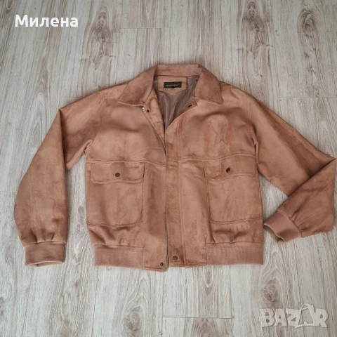 Мъжко кожено яке - XL, снимка 2 - Якета - 50791043