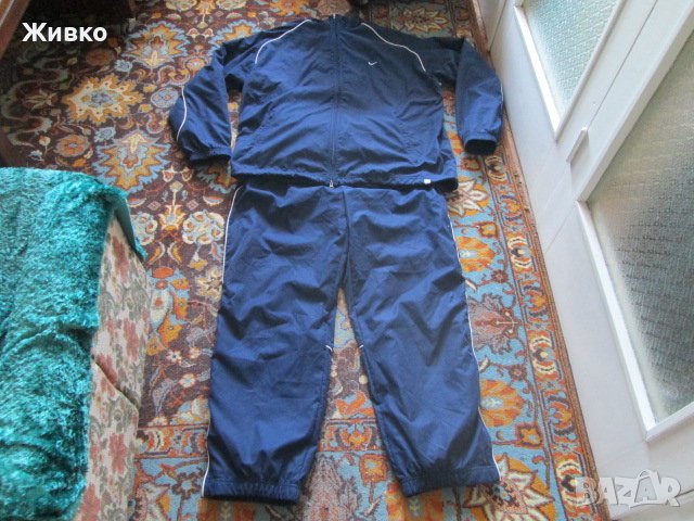 NIKE тъмно син спортен комплект анцунг размер XXL за човек с ръст по етикет около 193 см ., снимка 1 - Спортни дрехи, екипи - 42231372