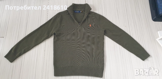 POLO Ralph Lauren Cotton Half Zip Mens Size M НОВО! ОРИГИНАЛ! Мъжки памучен Пуловер с цип!, снимка 3 - Пуловери - 52202057