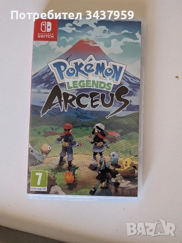 Nintendo Switch Lite + case и grip + pokemon arceus, снимка 6 - Nintendo конзоли - 53772431