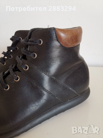 Мъжки зимни обувки Camper от естествена кожа, снимка 6 - Мъжки боти - 42534862