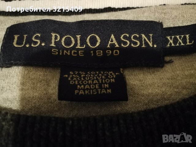 U. S. Polo мъжки пуловер Xxl , снимка 3 - Пуловери - 34793618