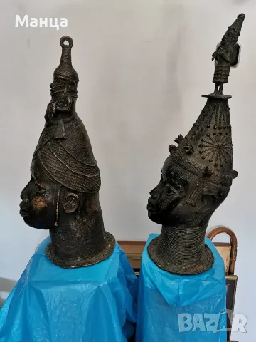 Бронзови Африкански фигури от Дахомей, снимка 2 - Антикварни и старинни предмети - 56359218